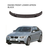 For BMW E90 M3 Front spoiler lip black gloss