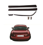 For MAZDA MX5 Side Skirt Rear Diffuser 1989-1998 Matte Black