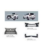 FOR LEXUS lx570 body kit oem 2016 contain front bumper rear bumper front grille oem