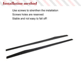 For Benz C257 CLS400 CLS550 CLS63 AMG 2018 2019 Carbon Fiber Racing Side Door Bumper Lip Rocker Plate Car Side Skirts Extensions