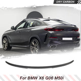 Car Rear Trunk Spoiler for BMW G06 X6 M50i F96 X6M 2019-2023 Dry Carbon Fiber Trunk Racing Spoiler Boot Lip Wing Car Boot Wing