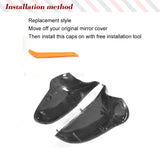 Carbon Mirror Cover for BMW M3 M4 F82 F83 F80 Replacement Style Car Rearview Side Mirror Cover Only Left Hand Drive