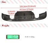 Real Carbon Fiber Rear Diffuser for Jaguar XE Sedan 4-Door 2016-2019 Car Rear Bumper Lip Spoiler(Single Exhaust Dual Outlet)