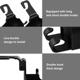 SEAMETAL Car Seat Back Drink Holder Hanging Cup Holder with Hook Universal Auto Rear Row Hanger Stable Bottle Holder Phone Stand