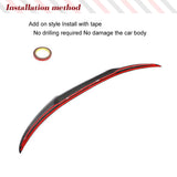 Carbon Fiber Rear Racing Spoiler for BMW F33 F83 M4 Convertible 2014-2019 Car Trunk Spoiler Rear Wing Spoiler HighKick Body Kits
