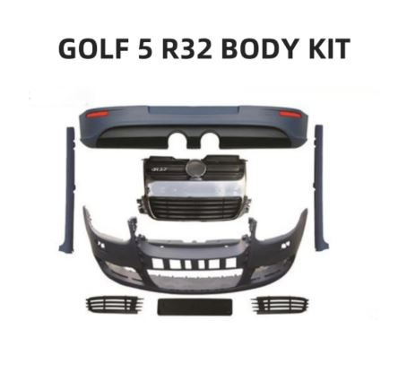 Fits 2005-2011 GOLF 5 R32 SERIES Body Kits (Front Bumper+Grille+Side Skirt+Rear Bumper)