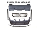 For BMW E90 M4 BODY KIT 05-08 (front bumper +fog lamp +side skirt + rear bumper)