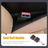 2PCS Car Seat Belt Clip Extension Plug Car Safety Seat Lock Buckle Seatbelt Clip Extender Converter  Car Seat Accessories