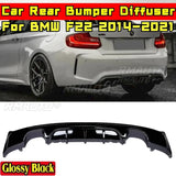 For BMW F22 2014-2021 Car Accessories BMW F22 Car Rear Bumper Lip Splitter Real Carbon Fiber MP Style Spoiler Splitter Body Kit