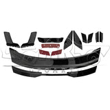 HS Carbon Fiber Rear Trunk Ducktail Wing With Gurney Flap Wicker Bill Dark Horse Style Rear Spoiler for Ford Mustang 2024+