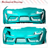 Dry Carbon Car Front Canards For Toyota Supra GR A90 A91 MK5 2019-2023 Car Front Body Kits Spoiler Canard Valence Chin Splitters