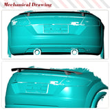 Car Rear Trunk Spoiler Boot Wing Spoiler For Audi TT TTS Sline TTRS For Audi TT TTS TTRS Coupe 2015-2021 Carbon Racing Wing Lip