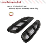 Dry Carbon Door Side Fender Vents Trims Fits for Porsche 718 Boxster Cayman 2016-2021 Frame Air Intake Molding Cover