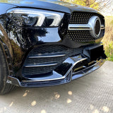 For Mercedes Benz GLE Class W167 C167 AMG 2019-2023 Front Bumper Lip Splitter Chin Bodykit Spoiler Diffuser Tuning Accessories