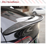 Dry Carbon Fiber Rear Trunk Racing Spoiler for Tesla Model Y 2019-2023 Sport Utility Car Rear Wing Spoiler Highkick Spoiler Kits