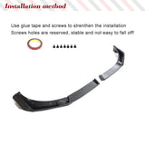 G08 LCI Carbon Fiber Car Front Bumper Lip Spoiler for BMW Face lifted X3 G01 iX3 X4 G02 sDrive 2021-2023 Front Guard Body Kits