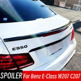 For Mercedes Benz E-Class W207 C207 2 Door Coupe E200 E300 E350 E550 ABS Rear Trunk Lid Boot Ducktail Lip Car Spoiler Wings Part