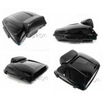 09 Up Black Latches Razor Tail Luggage Top Box Tour Pak Pack Backrest for Harley Davidson Street Glide Ultra Electra CVO