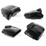 09 Up Black Latches Razor Tail Luggage Top Box Tour Pak Pack Backrest for Harley Davidson Street Glide Ultra Electra CVO