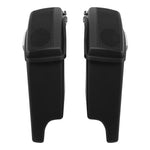 Motorcycle 5" Extended Saddlebags 5"x7" Speakers Cutout For Harley Touring Road King Glide 2014-2024