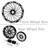 Front/Rear Wheel Rim Hub Single/Dual Disc Belt Pulley Fit For Harley Road King Electra Street Glide 2008-2023