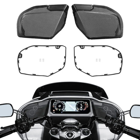 Front Fairing Speaker Grille Mesh Covers Fit For Harley CVO Road Glide 2023-2024 FLTRX FLTRXSTSE 2024