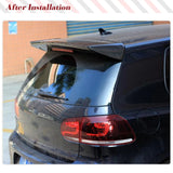 Carbon Fiber/ FRP Rear Roof Spoiler for Volkswagen VW Golf 6 VI MK6 GTI Only 2010-2013 Rear Roof Spoiler Window Extention Lip