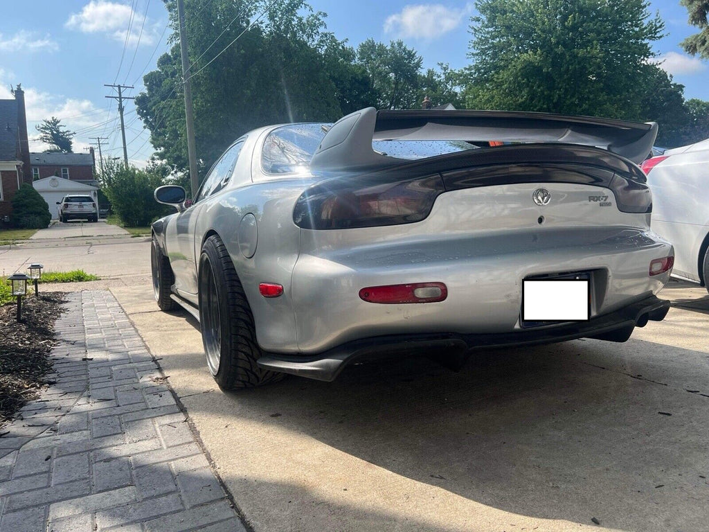 DAMD Style Flat Bottom Fiberglass Rear Diffuser For 1993-2002 Mazda RX ...