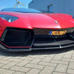 For Lamborghini Aventador Front Spoiler Lip LP700 Front Bumper Lip 3 Piece Fit LP700 Front Spoiler Lip