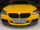 Front Bumper Lip Spoiler Splitters for BMW F06 F12 F13 M Sport 2012 - 2016 Carbon Fiber Bumper Chin Guard