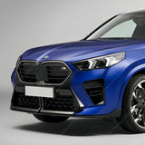 Gloss Black M35i Style Front Bumper Splitter Lip Spoiler Diffuser For BMW X2 iX2 U10 20i 20d 18d M Sport 2024 2025 Tuning