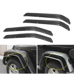 Fender Front Rear Flares For Jeep Wrangler JK 07-17 Extension Widening ABS Black 4pcs Wider Wheel Protector OffRoad Fender Flare