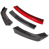Front Bumper Spoiler for Volkswagen Passat B7 Splitter Protector Plate Lip 2010 to 2014 Type D Body Kit Skirts Glossy Black