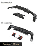 Car Rear Bumper Diffuser Lip Spoiler For Audi RS6 C8 Avant 2019-2021 Dry Carbon Rear Diffuser Lip Spoiler Splitters Protector