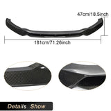 Carbon Fiber Car Front Bumper Lip Spoiler Splitters for BMW X5M F85 X6M F86 2014-2018 Racing Front Lip Chin Apron Guard Body Kit