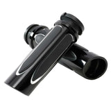 Motorcycle 1'' CNC Electric Handle Bar Grips Fit For Harley Road King Street Glide Softail