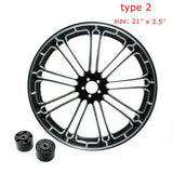 Motorcycle 18" 21" 23" 26" inch Front Wheel Rim Dual Disc with Hub For Harley Touring Road King Electra Street Glide 2008-2022