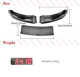 Car Front Bumper Lip Spoiler Splitters for BMW X5 F15 M Sport 2014-2018 F15 Carbon Fiber Front Chin Splitters Apron Protector