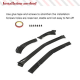 Car Front Bumper Lip Spoiler for Mercedes-Benz GLE Class C292 GLE63 AMG 2015-2018 Carbon Fiber Front Lip Spoiler Splitters 4 PCS