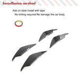 DRY/Wet Carbon Fiber Car Front Bumper Canards Bumper Air Vents Trims for BMW G80 M3 G82 G83 M4 2021 2022 Front Bumper Fins