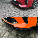 For Kia Stinger GT 2018-2023 Front Bumper Spoiler Lip Lower Body Kit Diffuser Splitter Tuning Guard Black Style Car Accessories