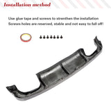 Carbon Fiber Car Rear Bumper Diffuser Lip Spoiler for BMW X5M F85 2015 - 2019 Car Rear Bumper Diffuser Lip Spoiler