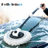 Car Wash Brush Car Cleaning Brush Telescoping Long Handle Mop Soft Hair Chenille Broom Window Wash Auto Accessories