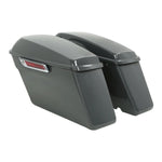 Motorcycle Hard Saddlebags For Harley Touring Road King Electra Glide Street Glide 2014-2024 Gunship Gray