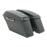 Motorcycle Hard Saddlebags For Harley Touring Road King Electra Glide Street Glide 2014-2024 Gunship Gray