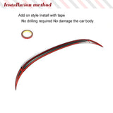 Car Rear Trunk Raing Spoiler for Volkswagen VW Arteon CC Hatchback 2019UP Real Carbon Fiber Rear Boot Lid Highkick Wing Lip