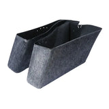 Motorcycle Drop-in Saddlebag Insert Carpet Liner For Harley Touring Road king Street Electra Glide FLTR FLTC FLHS FLHR 2014-2024