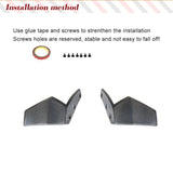 Carbon Fiber Car Front Bumper Splitter Canard Fins For BMW X5 G05 M-Sport 2019 2020 Car Front Bumper Splitter Canard Fins