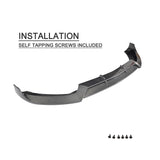 Carbon Fiber / FRP Front Bumper Lip Splitters for Mercedes-Benz C Class W205 C43 AMG C180 C200 Sport Coupe Sedan 2015 - 2017