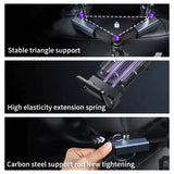 Telescopic Car Phone Holder for Rear Row Tablet Holder Anti Shake Tablet Mount Universal Auto Phone Stand for 4-12.9 Inch iPad